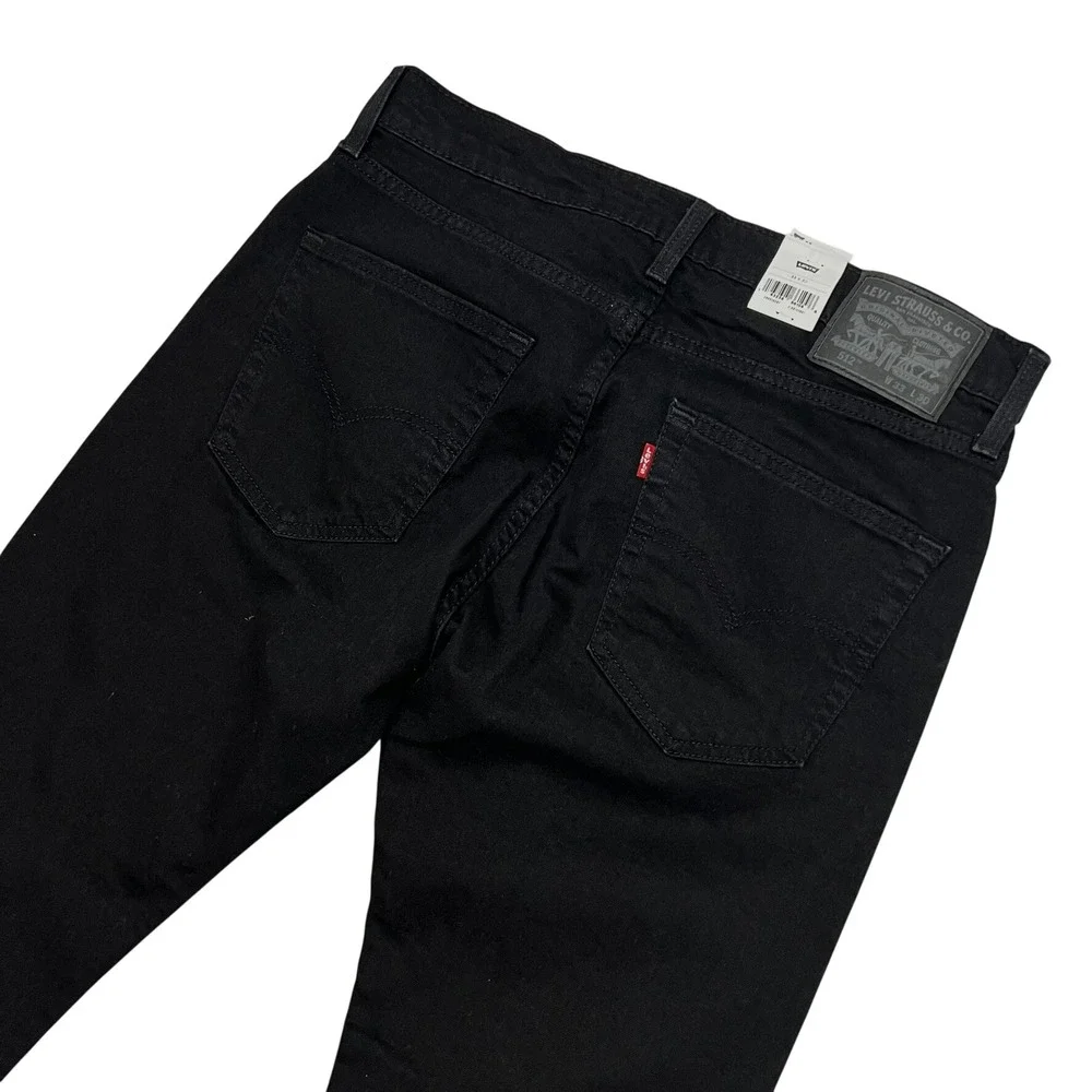 NEW Levis 512 Slim Taper Mens Jeans 33x30 Black Flex Stretch Denim Casual Zip